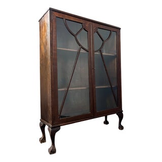Vintage Art Deco Cocktail Display Cabinet, 1930s For Sale