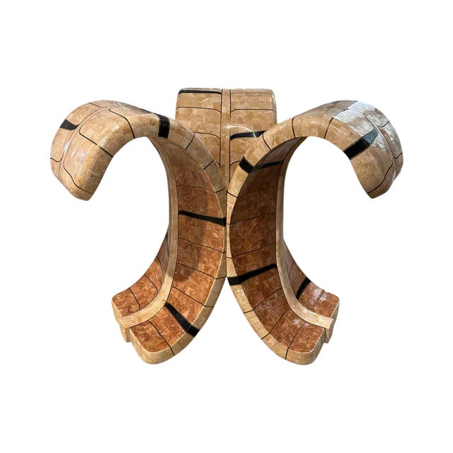 Maitland - Smith 1980s Maitland Smith Tessellated Stone & Brass Dining Table For Sale - Image 4 of 8