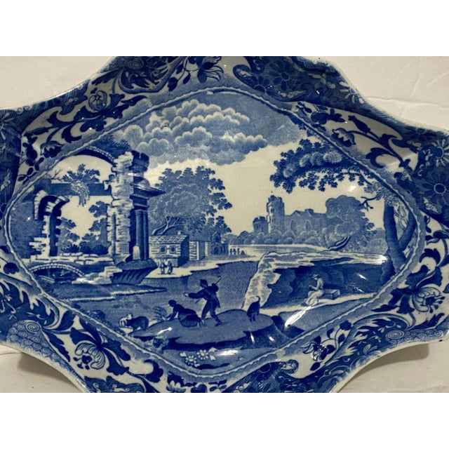 Rare old dish form with the popular Copeland Blue Italian pattern. It has been out of production for many years. Triple...