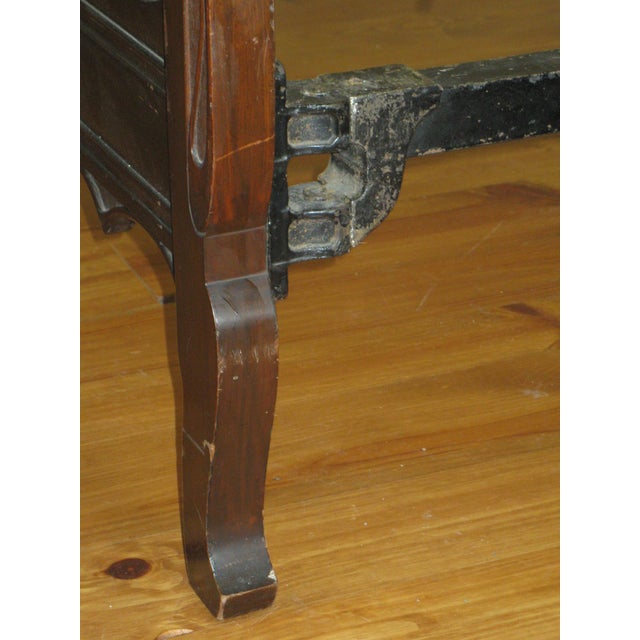 Art Nouveau Louis Majorelle (Attributed) Hand Carved Tulip Floral Design Walnut Burl Wood Bed Frame 19th C. For Sale - Image 15 of 18