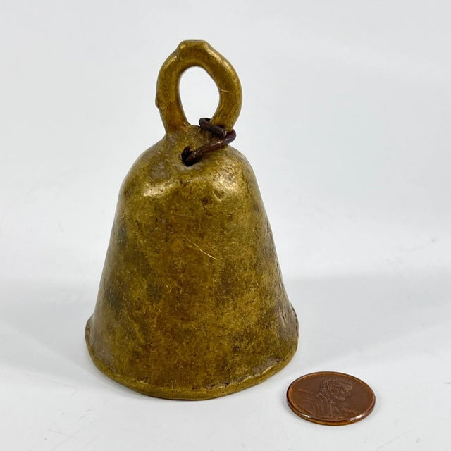 Brass Early 20th Century Fulani Cow Bell Chad For Sale - Image 8 of 8