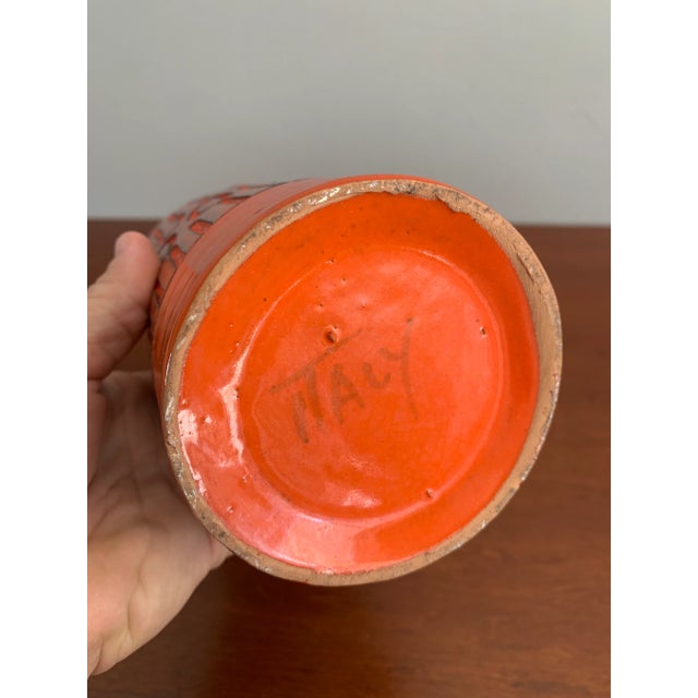 Ceramic Mid Century Modern Italian Made Ceramic Pitcher For Sale - Image 7 of 9