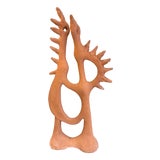 French Abstract Terracotta Birds Sculpture in the style of Picasso, 1950s For Sale