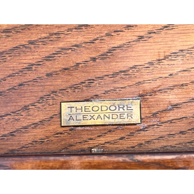 Wood Late 20th Century Theodore Alexander Parquetry Console / Sofa Table For Sale - Image 7 of 16