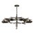 Snowflake Medial Chandelier in Patinated Finish For Sale
