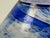 1980s Large Vintage Conical Blue Glass Centerpiece Bowl, 1980s For Sale - Image 5 of 15