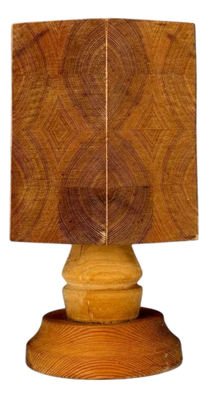 Swedish Modern, Pine, Table Lamp, Sweden, 1970s