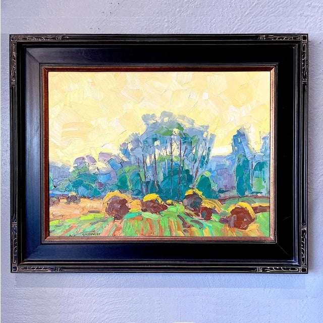 Western Landscape Painting - Montana Ranch - "Summer Fades" by Caleb Meyer For Sale - Image 12 of 13