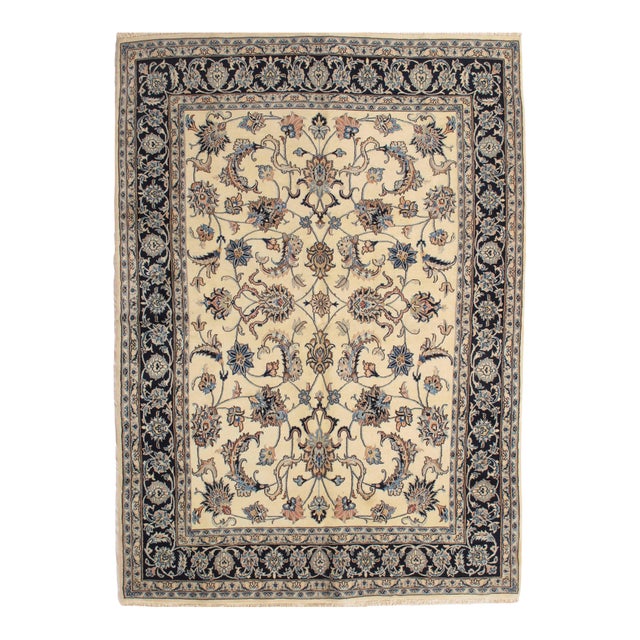 Antique Persian Mashad Rug 6'4" X 8'10" For Sale