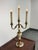 Design Plus Gallery presents a Vintage Neoclassical Alabaster Three-Light Candelabra Table Lamp. The sculptural body...