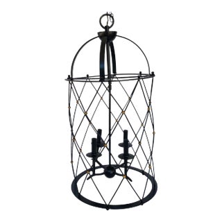 Mid 20th Century Adnet Style Tour Eiffel Lantern For Sale