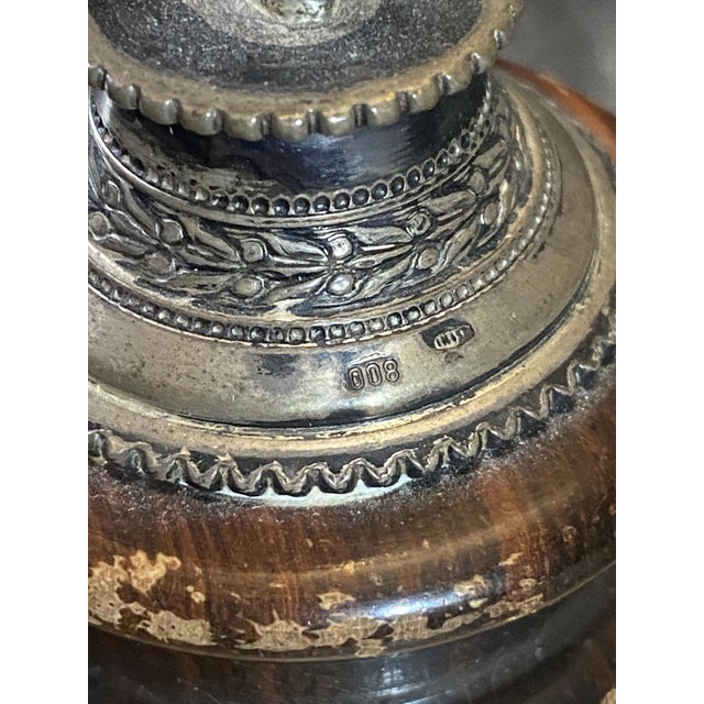 Silver Italian 800 Silver Putti Musicians Circa 1920s- a Pair of 2 For Sale - Image 8 of 9