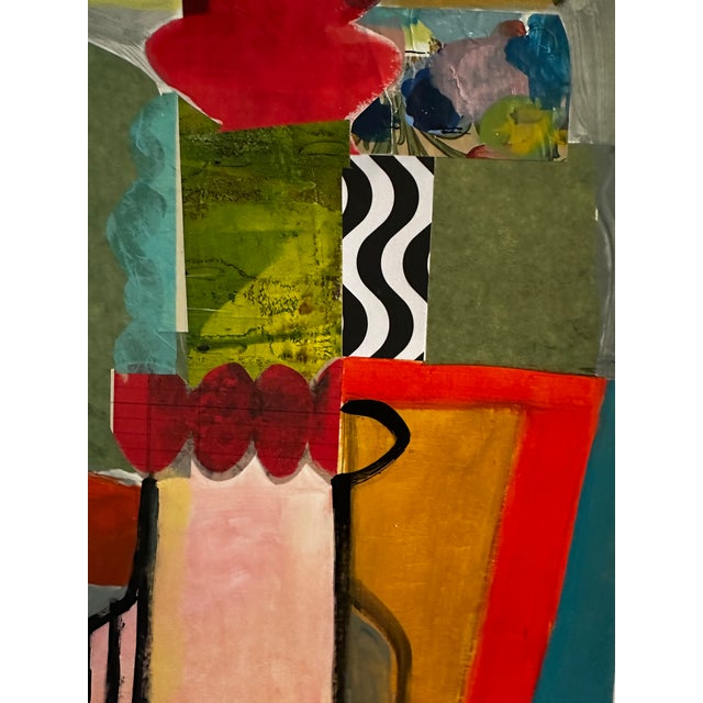 Framed Original Contemporary Abstract Mixed Media Art by Michael Sanchez For Sale - Image 4 of 7