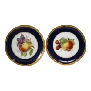 Rosenthal Gilted Hand-Painted Fruit Plates - Germany - Early 1900's