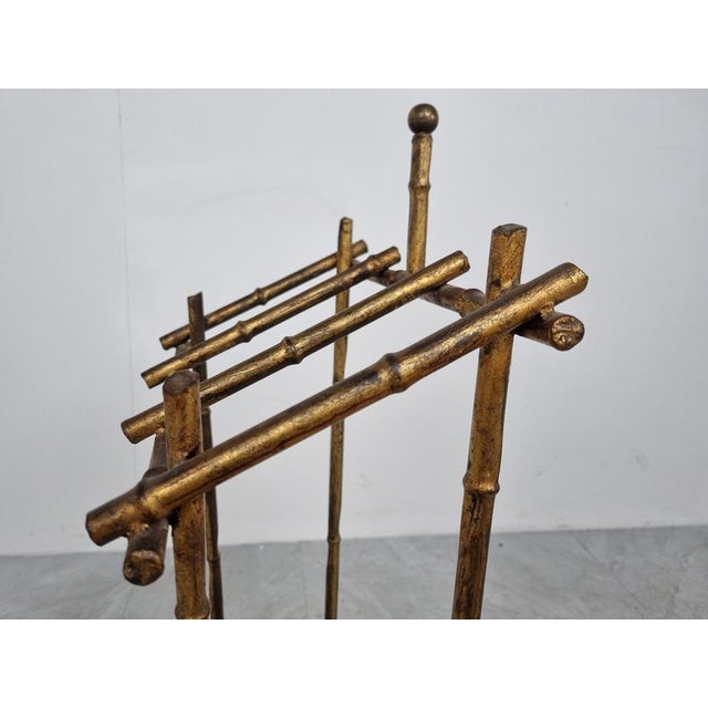 Chinoiserie Faux Bamboo Umbrella Stand, 1960s For Sale - Image 10 of 11