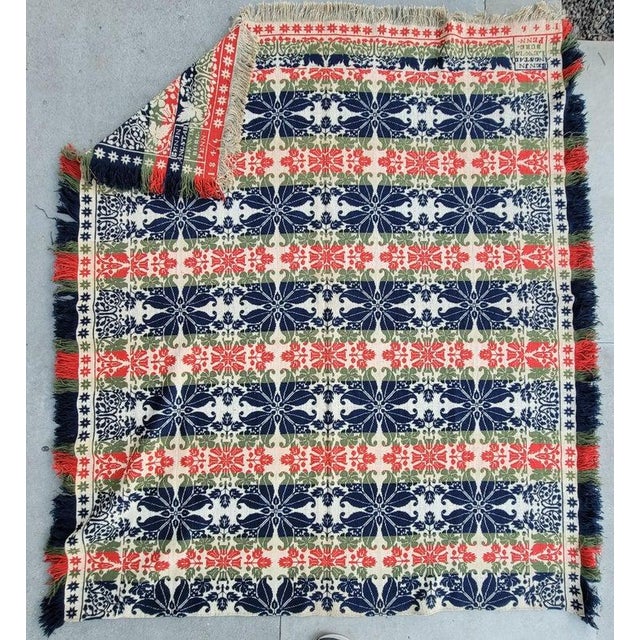 19th Century Benjamin Angstad Lewisburg, Penn, Coverlet Dated 1846 For Sale - Image 5 of 6
