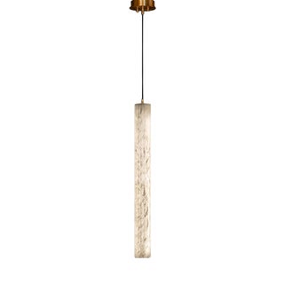 Roller Vertical 90 Pendant Lamp by United Alabaster For Sale