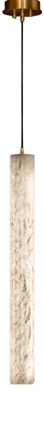 Roller Vertical 90 Pendant Lamp by United Alabaster