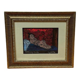 "Reclining Nude" Fauvist Oil For Sale