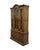 DREXEL FURNITURE Bishopsgate Collection Solid Walnut English Tudor Style 48" China Cabinet 160-414-6 82" High 48" Wide...
