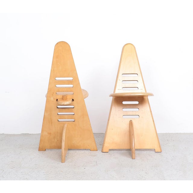 Lundi-Sit Adjustable Wooden Chairs, 1980s, Set of 2 For Sale - Image 3 of 15
