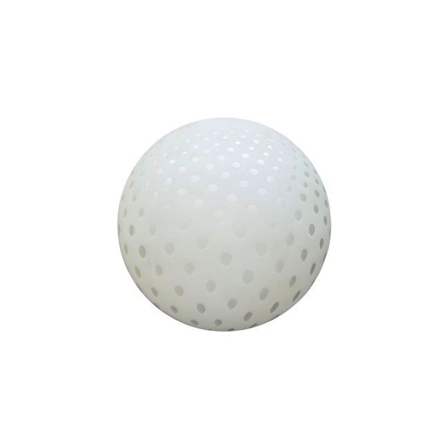 Vintage Post Modern Abstract Sphere Floor Light Glass Orb Polka Dots For Sale In Philadelphia - Image 6 of 14