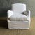 Not Yet Made - Made To Order Custom Slip Covered Linen English Arm Chair Made to Order With Down Cushion For Sale - Image 5 of 9