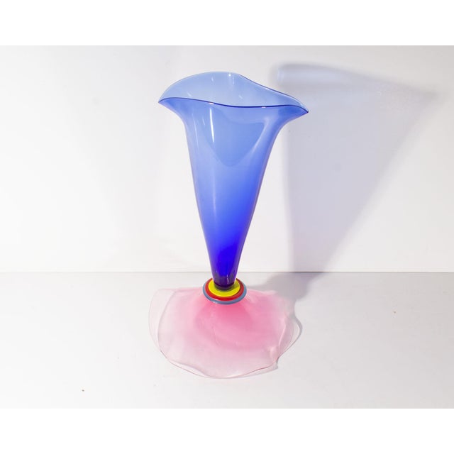 Stephan Cox Postmodern Art Glass Vase For Sale In Indianapolis - Image 6 of 7