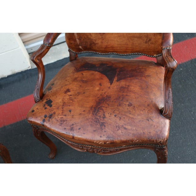 Vintage Pair of Bergère Chairs, Circa 1900 For Sale - Image 9 of 18