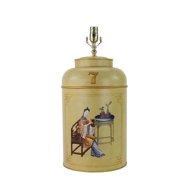 These exquisite tin tea canister lamps, meticulously hand-painted by artisans, showcase the unique charm of Chinoiserie—a...
