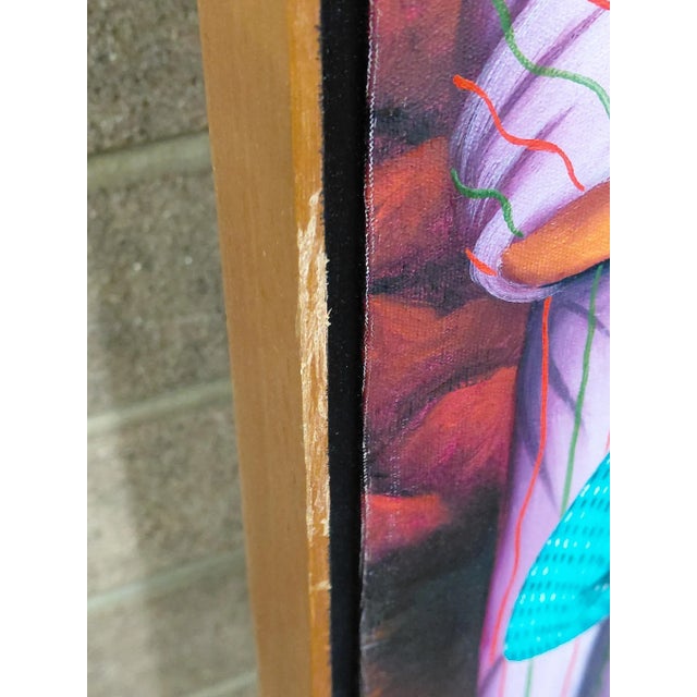 Framed Signed Pascual Pur Gonzalez Guatemalan Mayan Artwork For Sale - Image 9 of 11