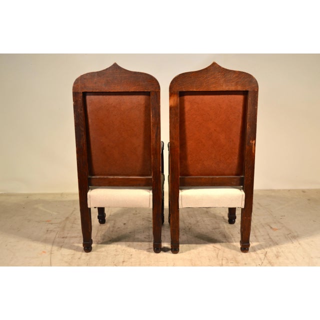 19th Century 19th C Pair of Gothic Armchairs For Sale - Image 5 of 6