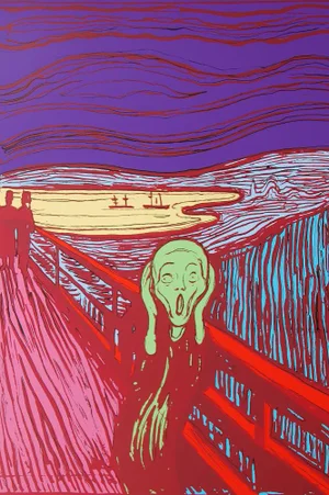 Andy Warhol After Munch, The Scream in Green, 20th Century, Lithograph
