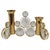 Brass and Crystal Candleholder by Palwa Gaetano, 1970s For Sale - Image 12 of 12