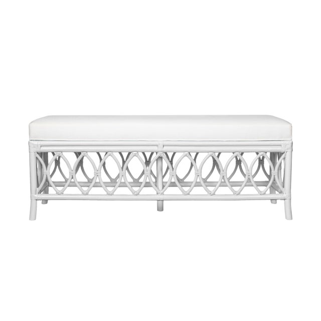 White Lillian Bench - White For Sale - Image 8 of 8