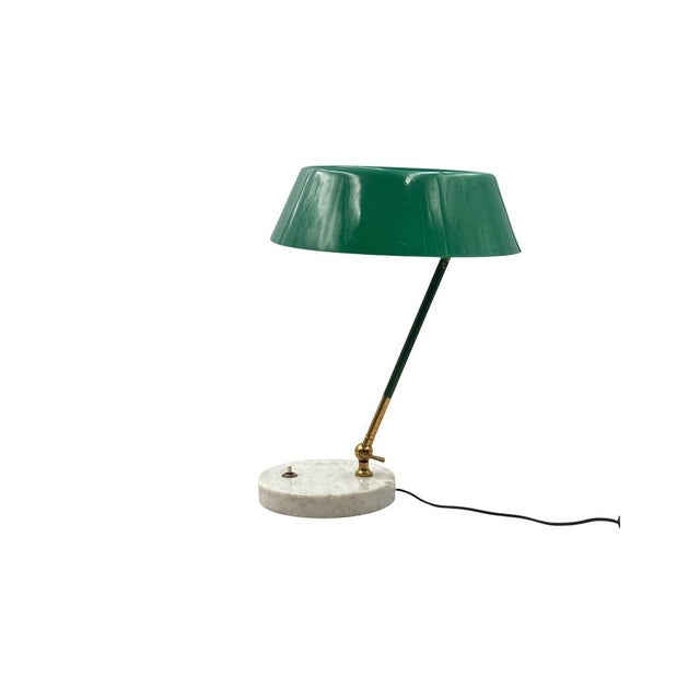 Mid-Century Green Table Lamp from Stilux Milano, Italy, 1960s For Sale - Image 4 of 15