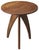 Mid-Century Modern Lautner 16.5 in. W Round Modern Tripod Leg Side Table, Brown For Sale - Image 3 of 3