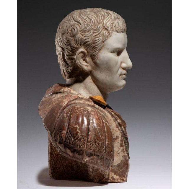 Unknown. Bust of a Roman Emperor, Italy, 19th Century, Marble For Sale - Image 6 of 8
