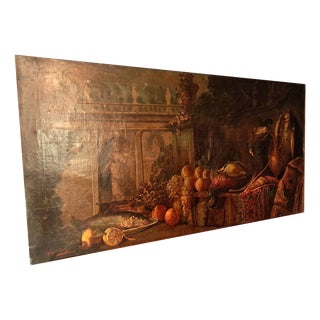 Still Life, 1800s, Oil on Canvas For Sale