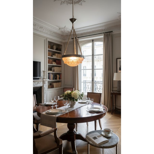 Art Deco Hanging Light from Muller Frères, 1920s For Sale - Image 13 of 14