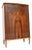 Vintage Danish Walnut and Brass Chest of Drawers, 1960s For Sale