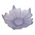 Vintage Viking Glass Frosted Purple Lotus Fruit Bowl For Sale