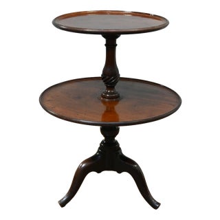 Victorian Mahogany Two-Tier Dumb Waiter, 1880 For Sale