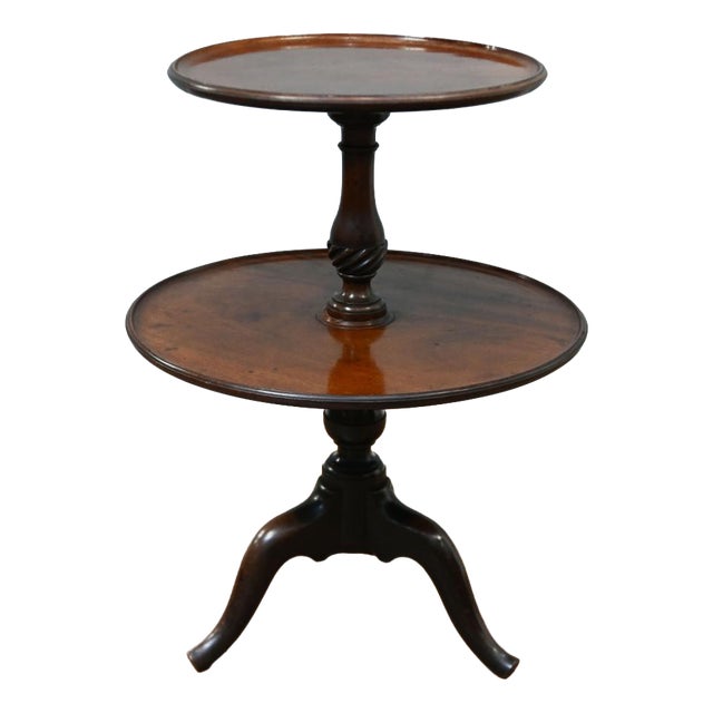 Victorian Mahogany Two-Tier Dumb Waiter, 1880 For Sale