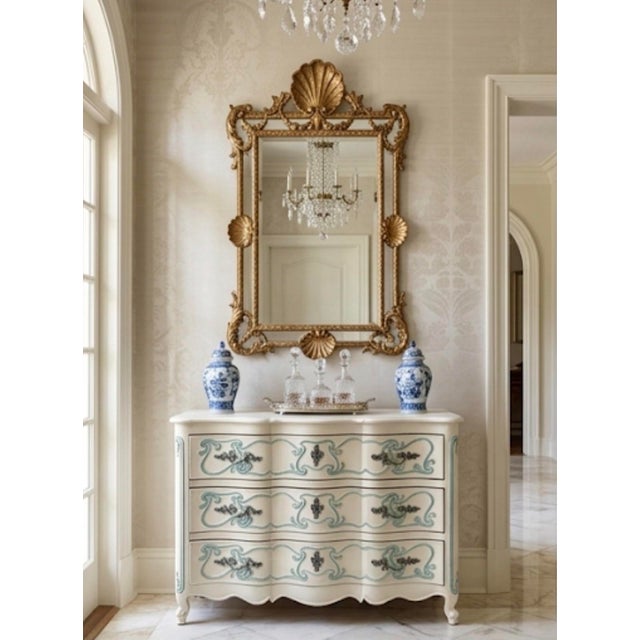 White Vintage French Provincial Style Three-Drawer Commode For Sale - Image 8 of 12