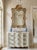 White Vintage French Provincial Style Three-Drawer Commode For Sale - Image 8 of 12