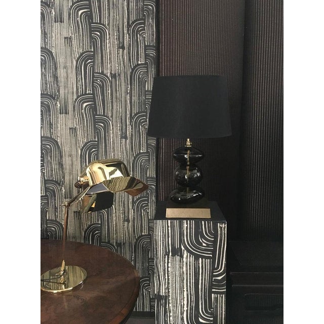 Blown Glass Bronze Color Table Lamp by Dimore Di Lucia Valzelli For Sale - Image 13 of 17