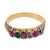 Victorian 19th Century Victorian Gemstone 18k Yellow Gold Regard Ring, Size 4.25 For Sale - Image 3 of 7