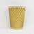 Late 20th Century Vintage Gold-Tone Woven Metal Bucket / Wastebasket With Charm For Sale - Image 5 of 10