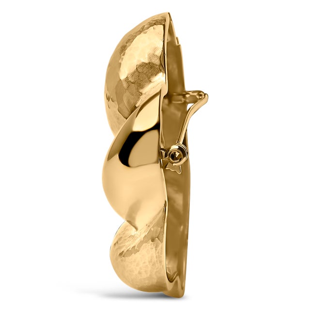 Contemporary 18K Yellow Gold Sculpted Knot Brooch For Sale - Image 3 of 5